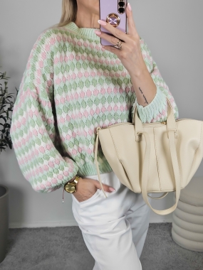 Sweterek COLORS mint
