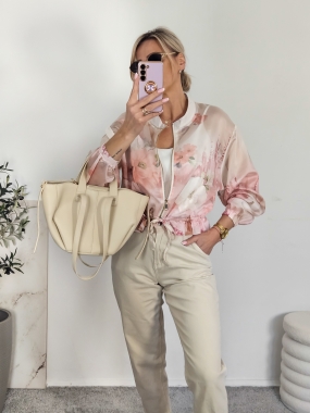 Bomberka EMI ecru/pink