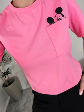 T-shirt MIKI ciemny róż