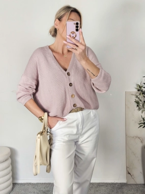 Sweterek ALIEN pudrowy róż