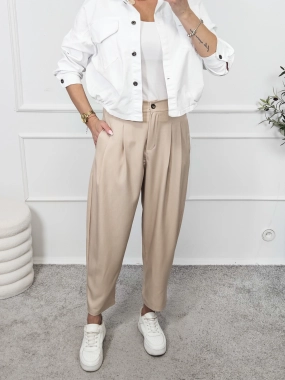 Spodnie MEGGI ciepły beż