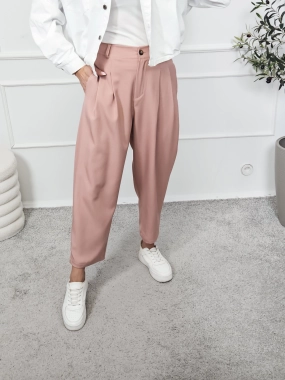 Spodnie MEGGI pudrowy róż