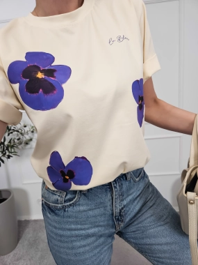 T-shirt BLOOM bananowy