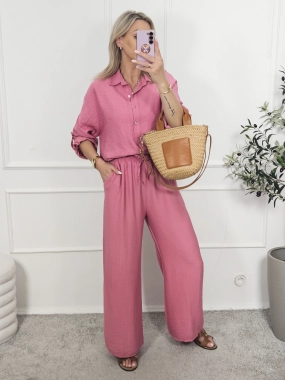 Komplet wiskozowy ADELL  róż