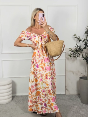 Sukienka TROPICANA orange/pink